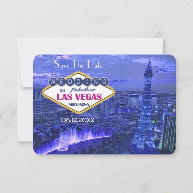 Las Vegas Wedding - Save the Date Invitation (Front)