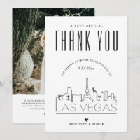 Las Vegas Wedding | Thank You + Photo Card