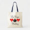 Las Vegas wedding tote bag with playing card suits