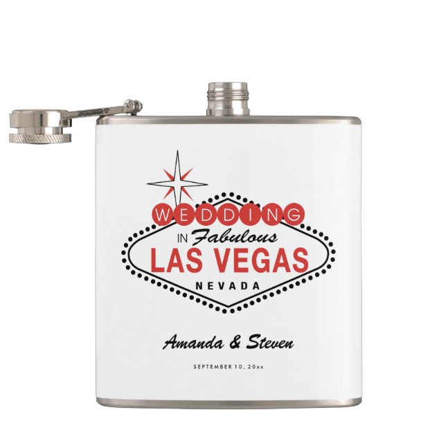 Las Vegas Wedding | Wedding Flask (Opened)