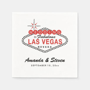 Las Vegas Wedding Wedding Paper Napkins