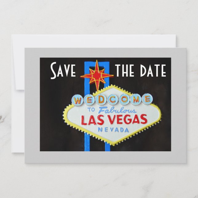 Las Vegas Weddings Save the Date (Front)