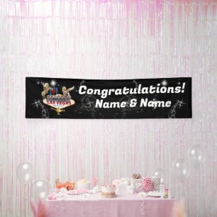 Las Vegas Welcome Sign On Starry Background