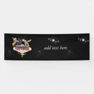 Las Vegas Welcome Sign On Starry Background