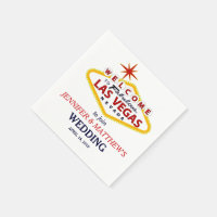 Las Vegas Welcome Sign Personalised Wedding