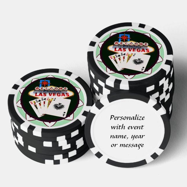 Las Vegas Welcome Sign Poker Chips (Stack)
