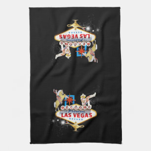 Las Vegas Welcome Sign Tea Towel