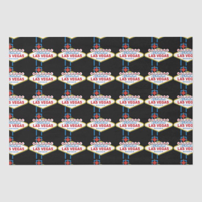 Las Vegas Welcome Sign Tissue Paper (Front)