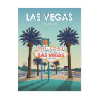 Las Vegas Welcome Sign Vintage Travel