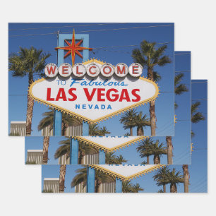 Las Vegas Welcome Sign Wrapping Paper Sheet