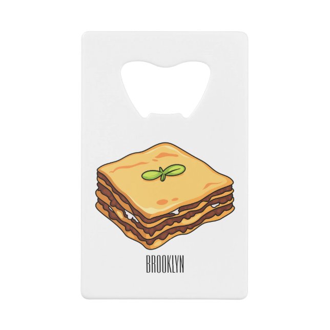 Lasagne cartoon illustration  (Front)