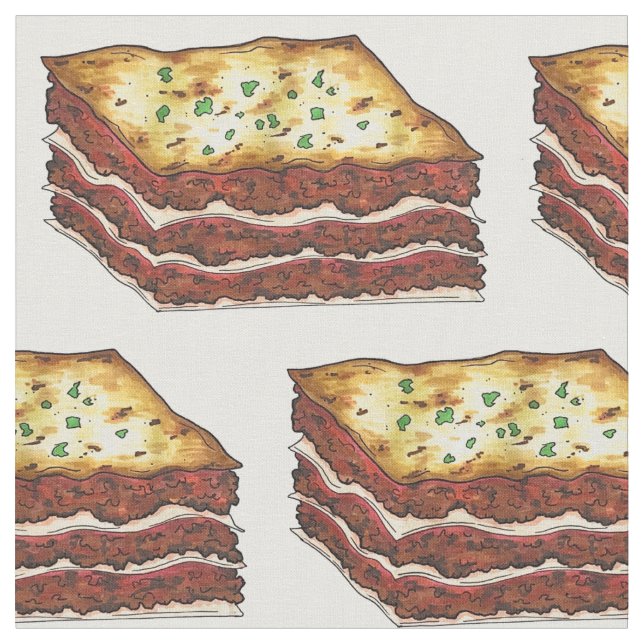 Lasagne Lasagne Pasta Italy Italian American Food Fabric (Close Up)