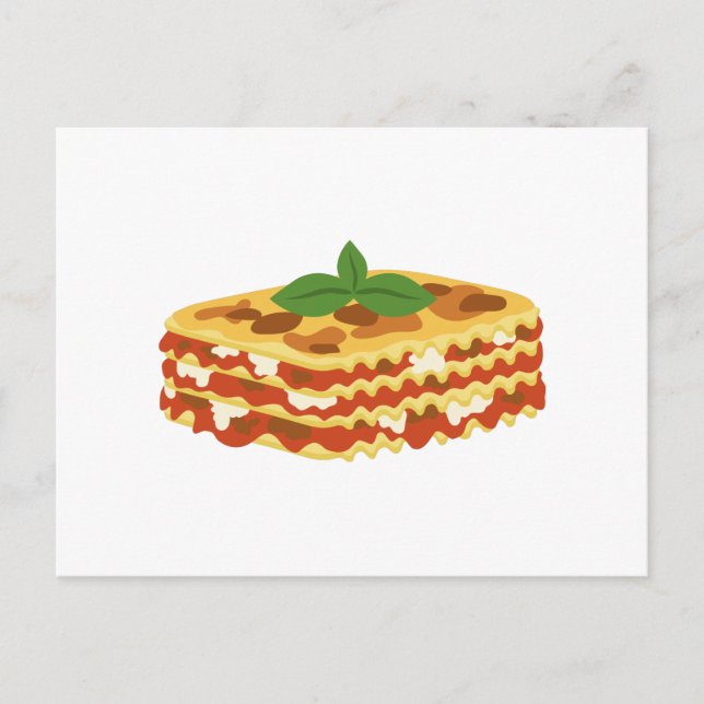 Lasagne Postcard (Front)