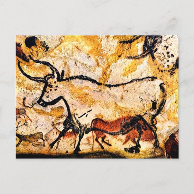 Lascaux Cave Painting of Bull Postcard (Front)