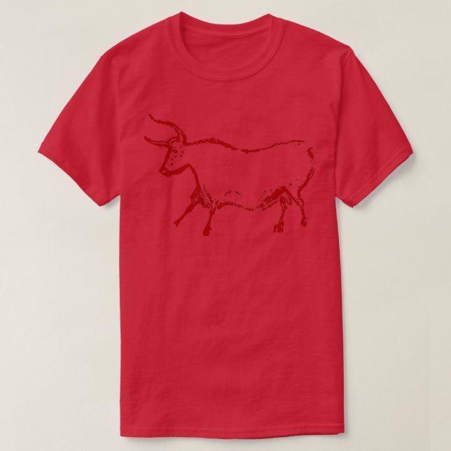 Lascaux Cave Painting Vintage Art  T-Shirt (Design Front)