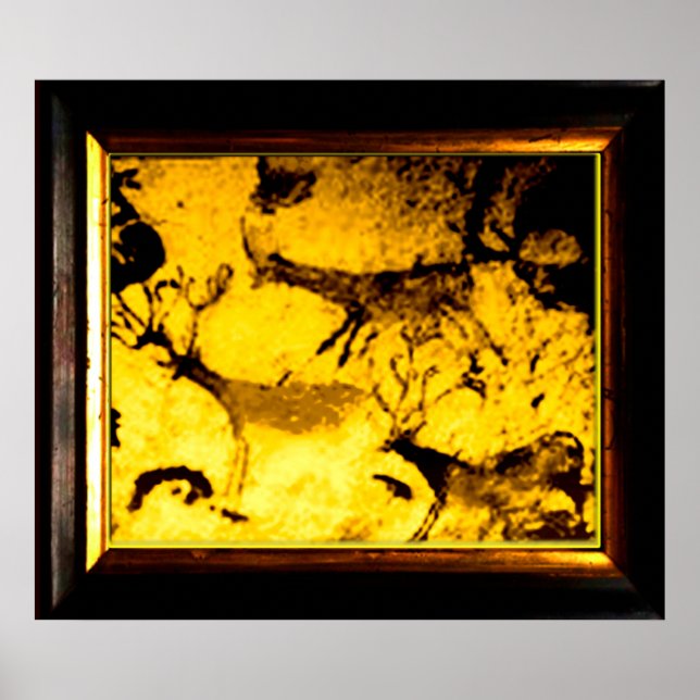 Lascaux Deer Herd Poster (Front)