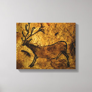 Lascaux Prehistoric Cave Painting of Elk Canvas Print