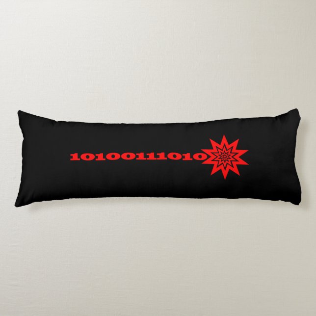 Laser Beam Data Burst Body Pillow (Front)