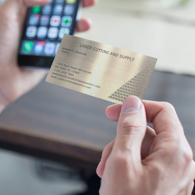 Laser Cutting and Supply Company Brass Business Card (Creator Uploaded)