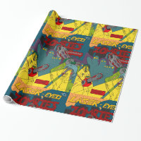 Laser-Eyed Zombies with Chainsaws Wrapping Paper