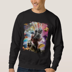 Laser Eyes Space Guinea Pig Cat Sloth Dinosaur Sweatshirt
