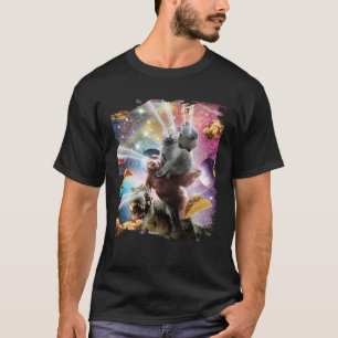 Laser Eyes Space Guinea Pig Cat Sloth Dinosaur T-Shirt