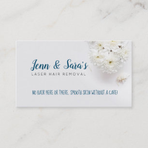 Laser Hair Removal Slogans business cards