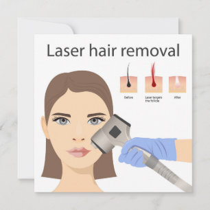 Laser hair removal structure card