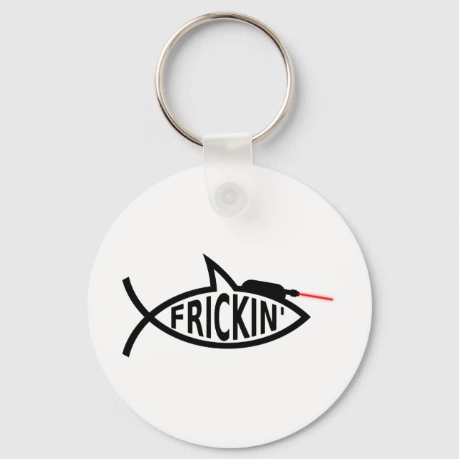 Laser Ichthys Key Ring (Front)