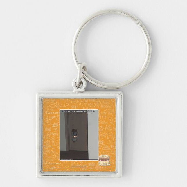 Laser Kitty Key Ring (Front)