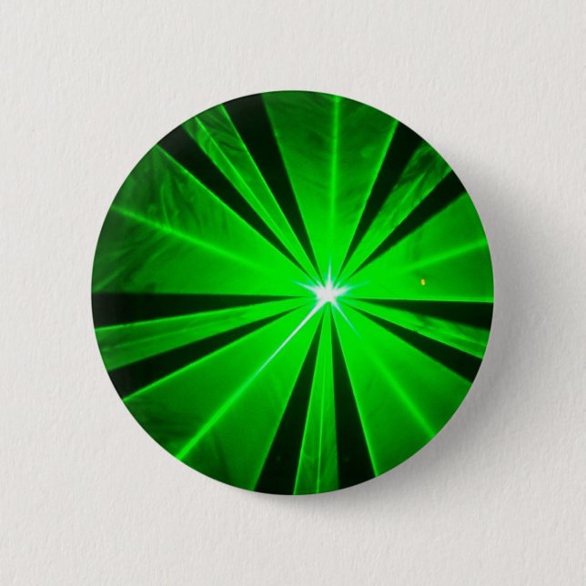 Laser lights - 6 cm round badge (Front)