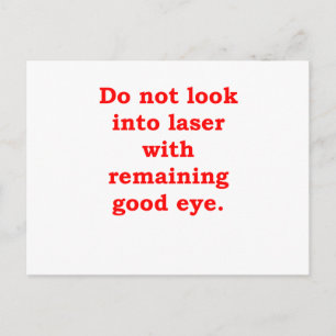LASER.png Postcard