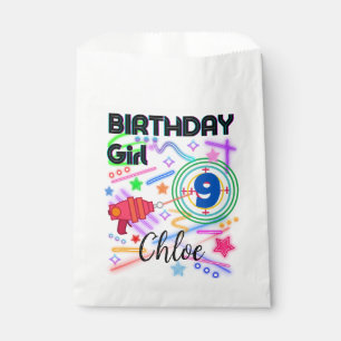 Laser Tag Birthday Girl Party Colorful  Favour Bags