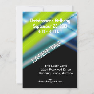 Laser Tag Birthday Invitation