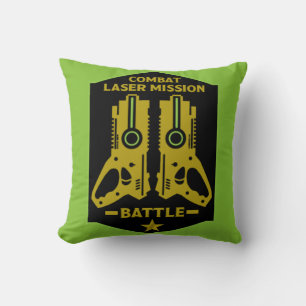 Laser Tag Combat Mission Kids Cushion