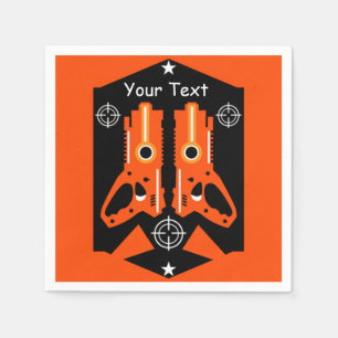 Laser Tag Combat Mission Kids     Napkin