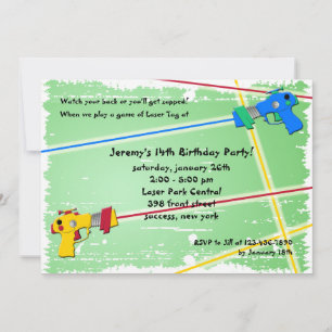Laser Tag Invitation