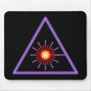 Laser Warning Mousepad