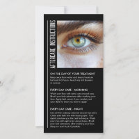 Lash Aftercare Black & White Modern Woman Eye Look