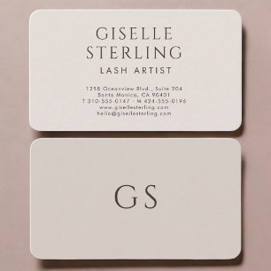 Lash Artist Business Card