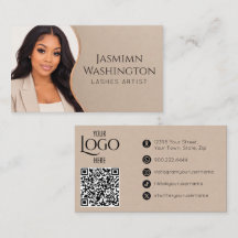 Lash Artist Champagne Taupe QR Branding
