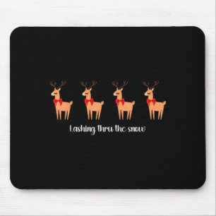 Lash Artist Christmas Reindeer Esthetician Eyelash Mouse Pad