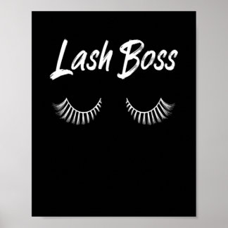 Lash Boss Makeup Lashes Cosmetics Poster