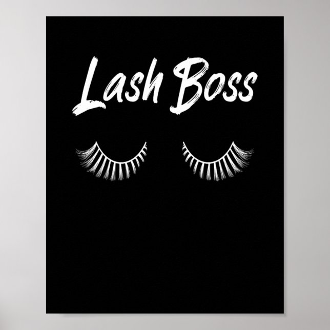 Lash Boss Makeup Lashes Cosmetics Poster (Front)