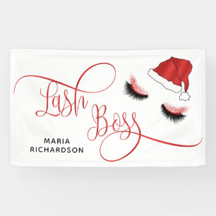 Lash Boss Santa Lashes Banner