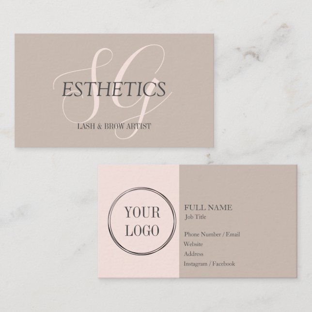 Lash / Brow artist business cards (Front/Back)
