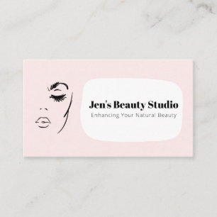 Lash Brow Beauty Cosmetic Facial Aesthetic Wellnes Business Card