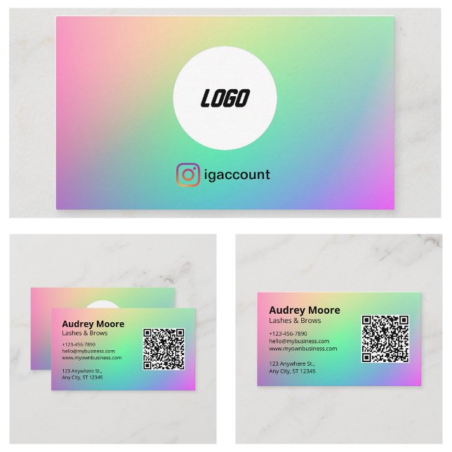 Lash Brows Minimalist Elegant Logo Business Card (Lash Brows Minimalist Elegant Logo Business Card
)