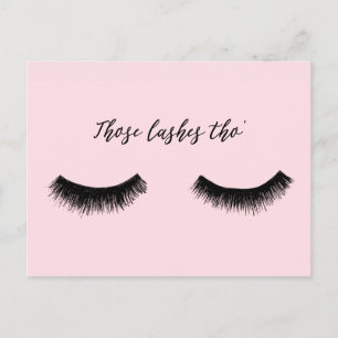 Lash Chat - Those Lashes Tho' Postcard
