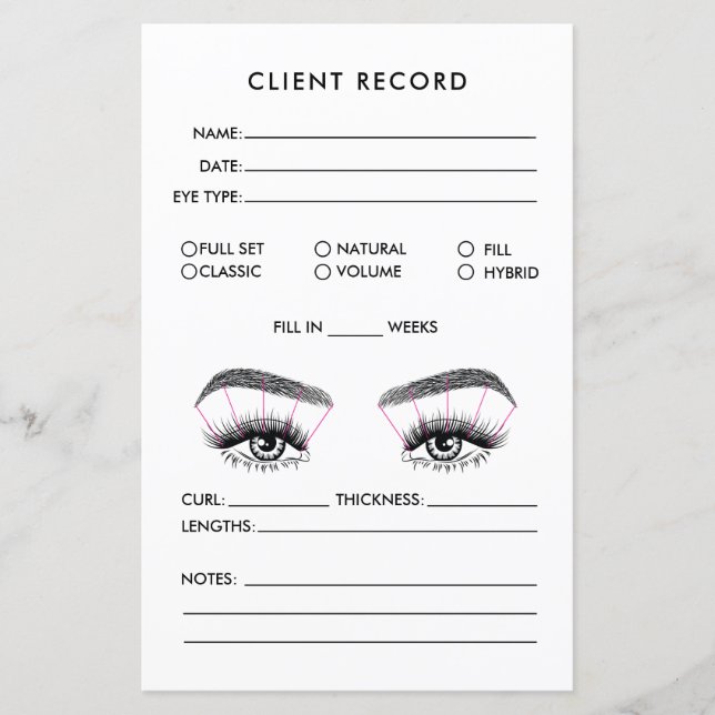 Lash Client Record Add Logo  (Front)